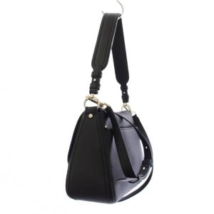 kate spade new york ハドソン ミディアム コンバーチブル フラップ ショルダーバッグ ハンドバッグ 2WAY レザー 黒 ブラック
