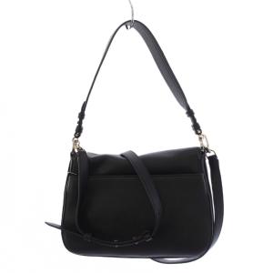 kate spade new york ハドソン ミディアム コンバーチブル フラップ ショルダーバッグ ハンドバッグ 2WAY レザー 黒 ブラック