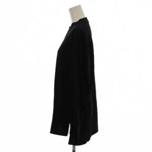Mame Kurogouchi 22PS Classic Cotton Long Sleeve Top Tシャツ カットソー 1 黒 ブラック