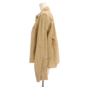 Plage 24AW シャツ ブラウス ベージュ 長袖 無地 レギュラーカラー 24050922831040 /JP