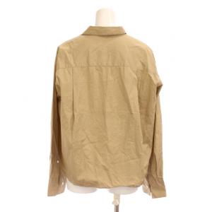 Plage 24AW シャツ ブラウス ベージュ 長袖 無地 レギュラーカラー 24050922831040 /JP