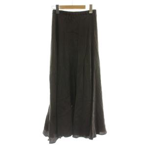 23AW スカート 36 グレー 無地 ロング丈 Aライン /DU