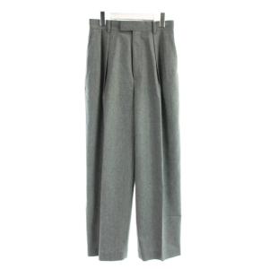 パンツ ウール カシミヤ 36 グレー ワイドシルエット 長ズボン 34-04-34-04007 /AP