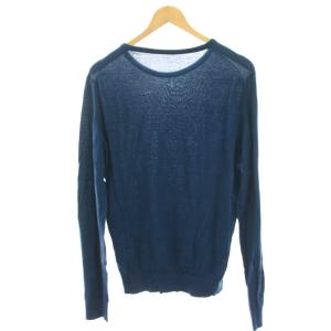 JOHN SMEDLEY ニット カットソー 薄手 長袖 青 ブルー /HN