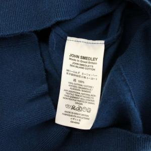 JOHN SMEDLEY ニット カットソー 薄手 長袖 青 ブルー /HN