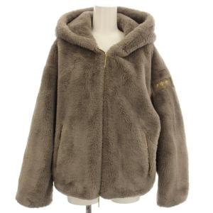 24AW YUMOLA シャギーボア パーカー 01 グレージュ LTAT24A4906-L