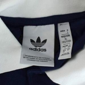 adidas Originals ポロシャツ 2XL 紺 ネイビー 半袖 ロゴ刺繍 /AP