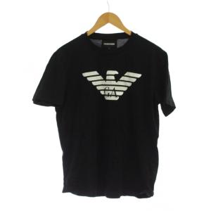 Tシャツ M 黒 ロゴ 半袖 ラウンドネック /JP