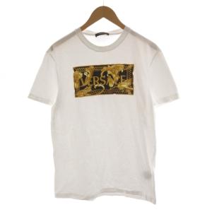 Box Embroidery Logo T-shirt Tシャツ カットソー 半袖 ロゴ L 白 ホワイト