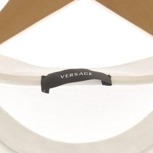 VERSACE Box Embroidery Logo T-shirt Tシャツ カットソー 半袖 ロゴ L 白 ホワイト