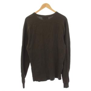 RRL Ralph Lauren ロゴサーマル Tシャツ カットソー 長袖 M カーキ 782804389001