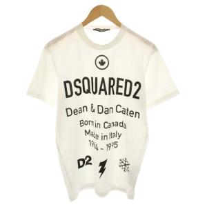20SS D2リーフTシャツ D2 Leaf T-Shirt カットソー クルーネック 半袖 ロゴプリント