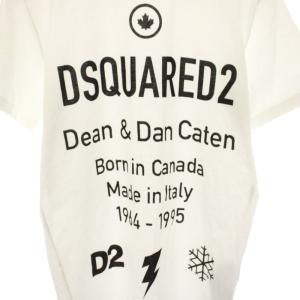 DSQUARED2 20SS D2リーフTシャツ D2 Leaf T-Shirt カットソー クルーネック 半袖 ロゴプリント