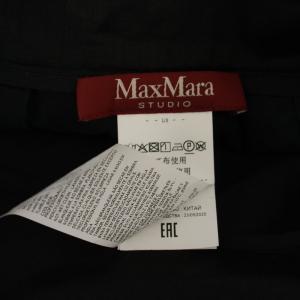 Max Mara Studio MaxMaraStudio フレアスカート ロング リネン 40 黒 /BM