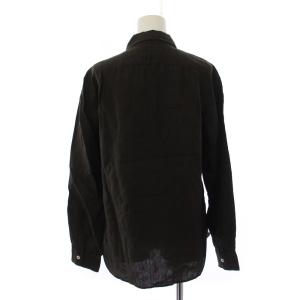 MARGARET HOWELL シャツ ブラウス 長袖 リネン 3 茶 578-9153012 /BM