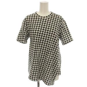 コムコム 幾何学 アシメントリー Tシャツ 半袖 S 黒 白 RM-T015 AD2023 /G