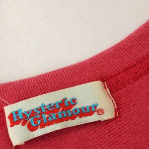 HYSTERIC GLAMOUR Tシャツ 半袖 プリント カットソー F ピンク 2CT-4190 /G