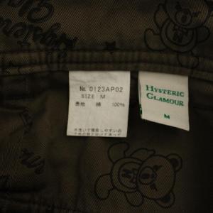 HYSTERIC GLAMOUR カーゴパンツ ジップフライ 総柄 M カーキ 0123AP02 /BM
