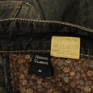 HYSTERIC GLAMOUR デニム ジーンズ M 黒 カーゴポケット ウォッシュ加工 フルレングス 2AP-5454 /JP