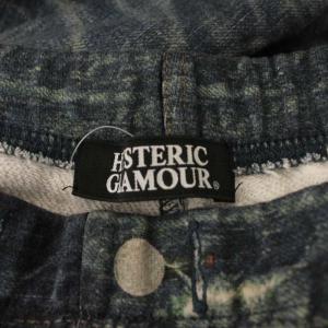 HYSTERIC GLAMOUR スウェットパンツ ダメージデニムプリント ネイビー 0243CP05 /JP