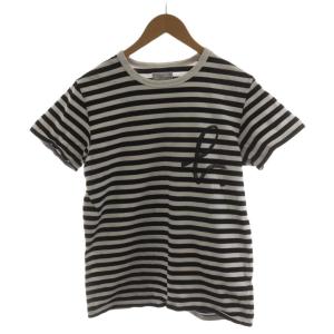 Tシャツ カットソー 半袖 ボーダー柄 T2 黒 ブラック 白 ホワイト 8807SAZ1 /AN45