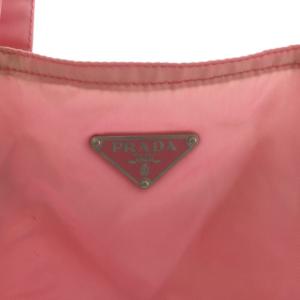 PRADA SPORT トライアングルロゴ 三角プレート トートバッグ ショルダーバッグ ナイロン ピンク /AN12 D OH