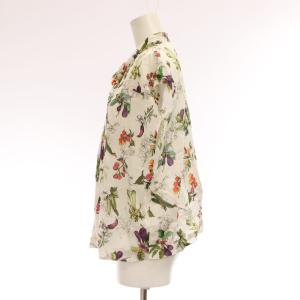 TOMORROWLAND collection 23SS ボウタイ シャツ ブラウス 36 袖なし 花柄 白系 /JP