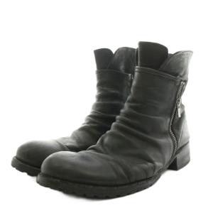 Officine Creative ショートブーツ ジップアップ レザー 28cm 黒 ブラック /AN31 D