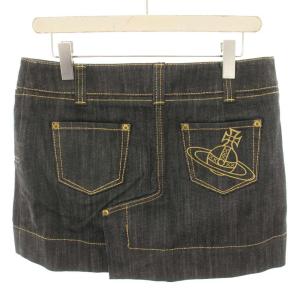 Vivienne Westwood デニムスカート ミニ オーブ 3 ブラック 357-01-22007