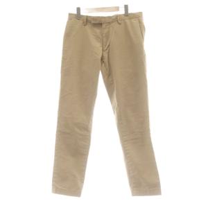 パンツ ストレッチ テイラード スリムフィット チノパン 32/32 ベージュ 無地  0200011695