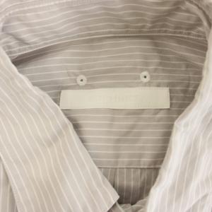 SOPHNET. STRIPE REGULAR FIT S/S SHIRT カジュアルシャツ ストライプ 半袖 S グレー