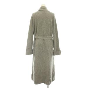 MAX MARA WEEKEND LINE ロングガウン コート カーディガン グレー ショールカラー 長袖 /YM