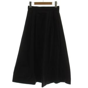 24AW フレアスカート S 黒 ロング丈 無地 /GG