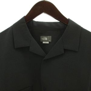THE NORTH FACE ショートスリーブシアサッカーベントメッシュシャツ M アスファルトグレー 半袖 襟付き NR22360