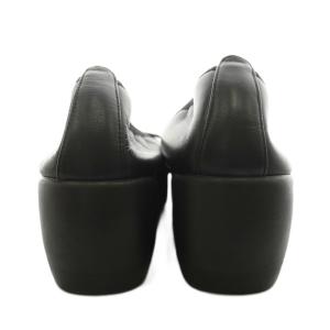 Hills Avenue パンプス ウェッジソール プレーントゥ リボン 24.0cm 黒 ブラック /AN32