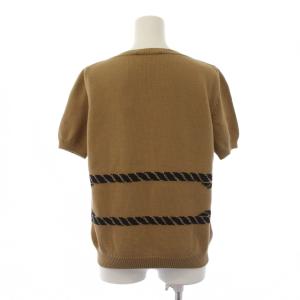 Max Mara ニット カットソー 半袖 M ベージュ /BM