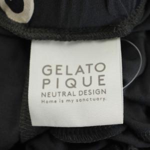 gelato pique 23SS ルームウェア リラックスパンツ M?L グレー 長ズボン  総柄 ウエストゴム /GG