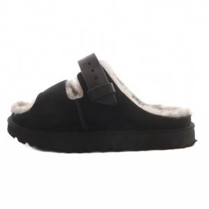 UGG australia サンダル ボア ストラップ 24.5cm 黒 ブラック /AN31
