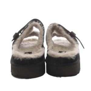 UGG australia サンダル ボア ストラップ 24.5cm 黒 ブラック /AN31