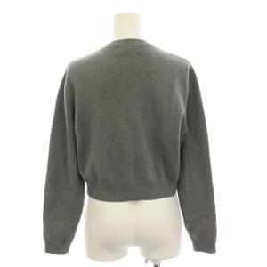 CABaN 23AW コットンカシミヤ クルーネックカーディガン ニット 長袖 XS グレー 39-02-34-02001
