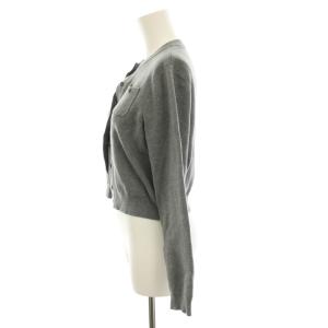 CABaN 23AW コットンカシミヤ クルーネックカーディガン ニット 長袖 XS グレー 39-02-34-02001