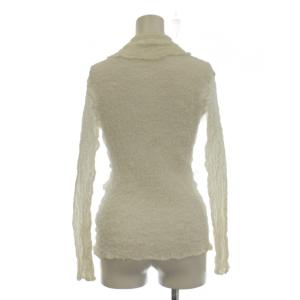 me ISSEY MIYAKE シャツ ブラウス 白 ホワイト ポップコーン加工 長袖 /LP