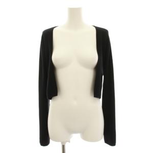 17SS カーディガン ニット ショート丈 40 ブラック 38107