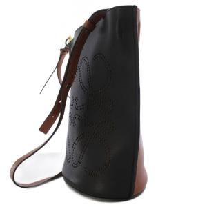 LOEWE アナグラム ゲート バケットバッグ ブラック ブラウン