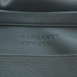 MARGARET HOWELL トートバッグ ハンドバッグ レザー 緑 グリーン /AN17