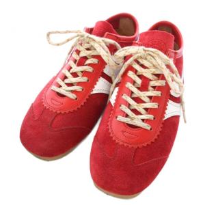 DRIES VAN NOTEN スウェードカプセルスニーカー 23cm レッド 261-011722-0126