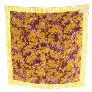 DRIES VAN NOTEN スカーフ シルク イエロー パープル