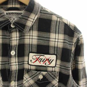 NEIGHBORHOOD OriginaFake LOGGER OF/C-SHIRT LS ワッペン付き チェックシャツ カジュアルシャツ