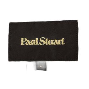 Paul Stuart スーツ 薄手 セットアップ スカート ノーカラージャケット 6 ネイビー 紺 K1E55-158-28