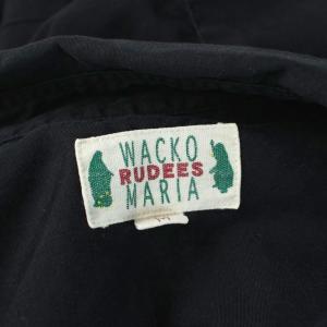 WACKO MARIA ワークシャツ M 黒 ブラック 半袖 ワッペン 刺繍 /AP